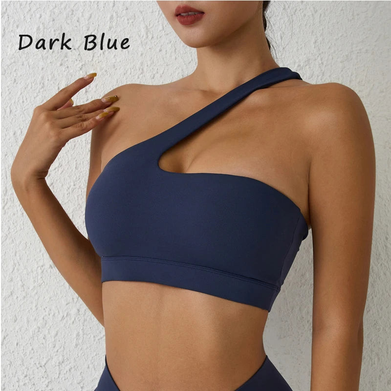 One-Shoulder Sports Bra ClothesLuxe