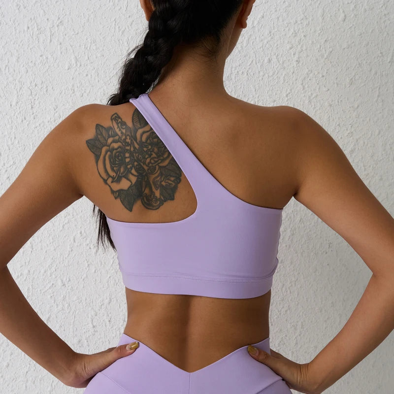 One-Shoulder Sports Bra ClothesLuxe