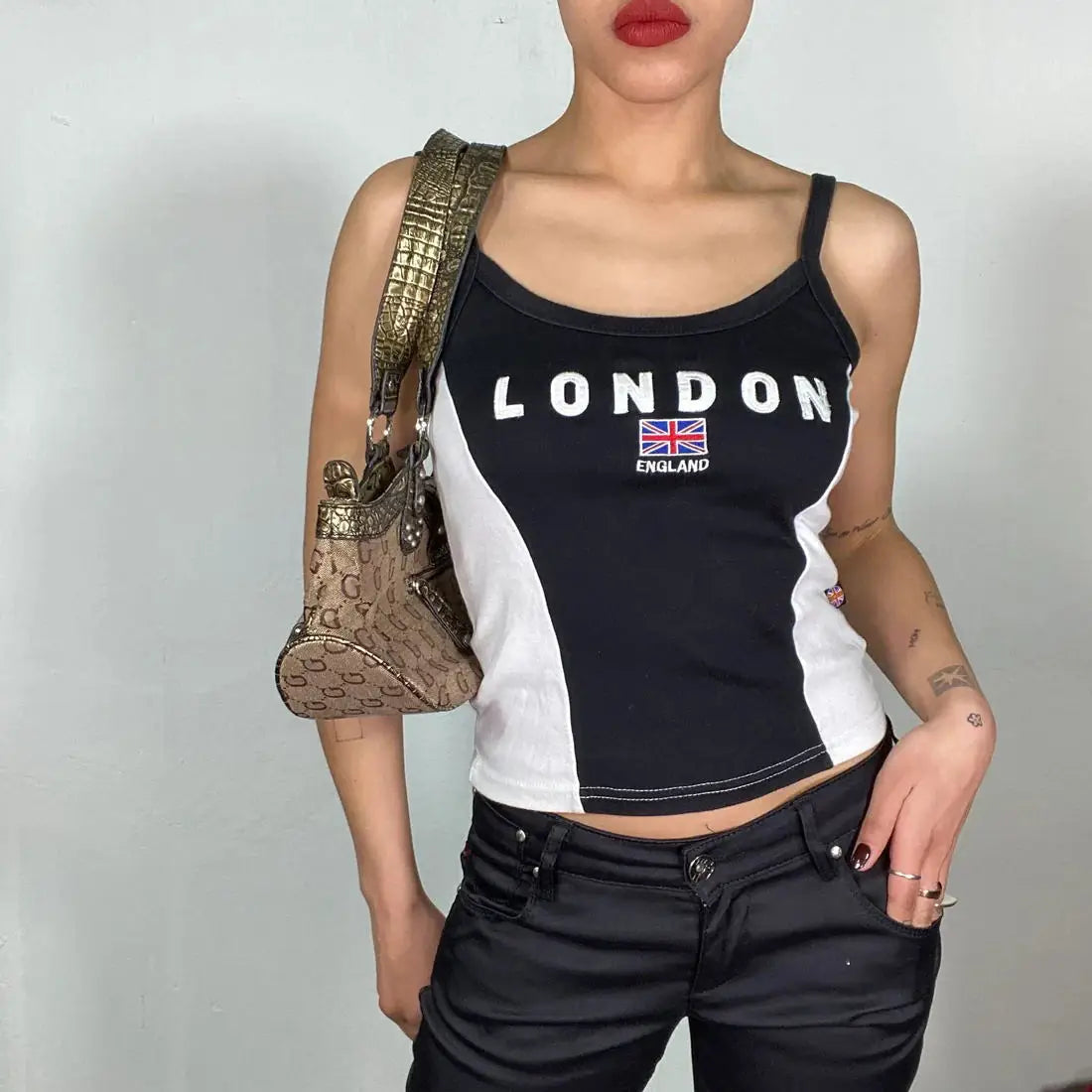 Y2k Vintage Five-star Crop Tops ClothesLuxe