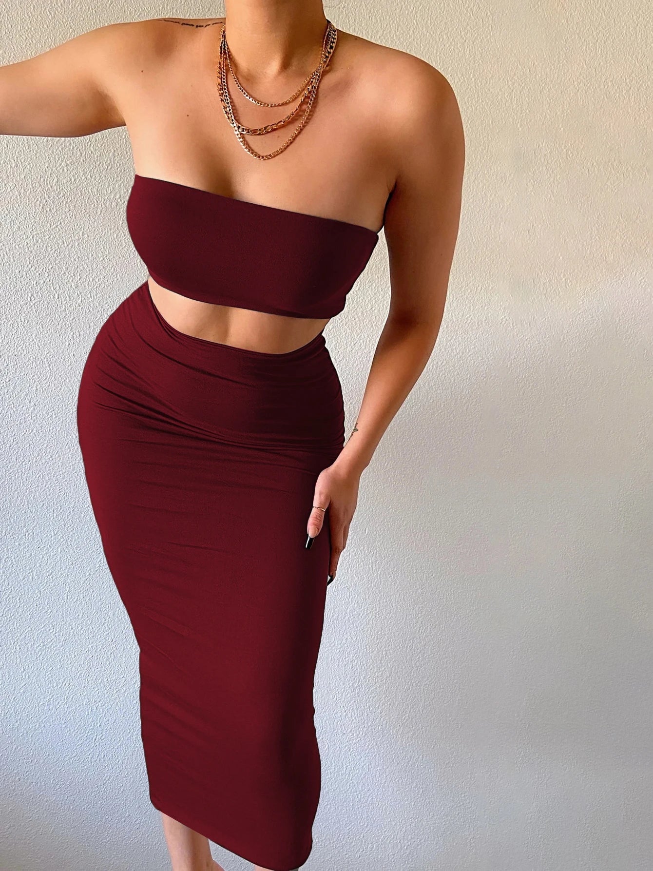 Hugcitar Elegant Women 2 Pcs Sets ClothesLuxe