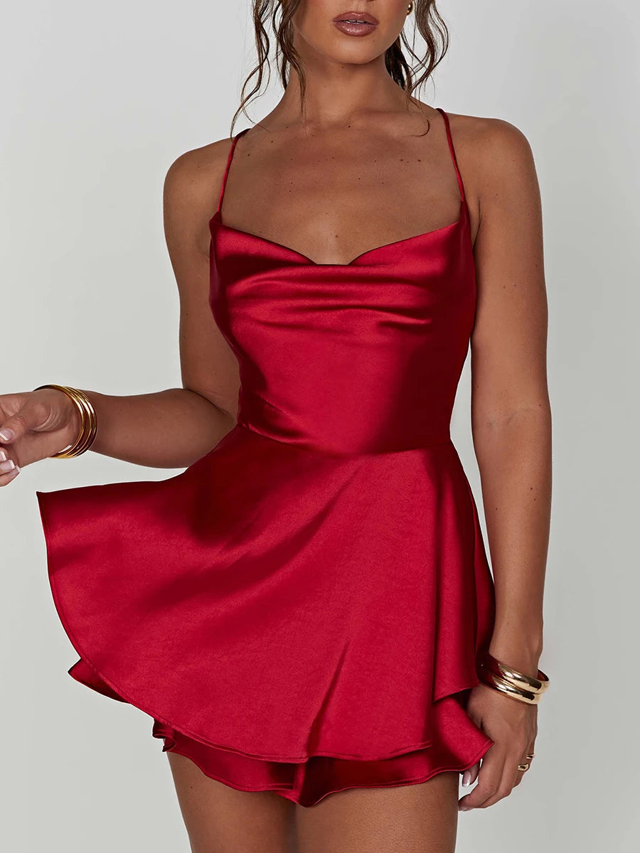 Satin Silk Women Dress ClothesLuxe