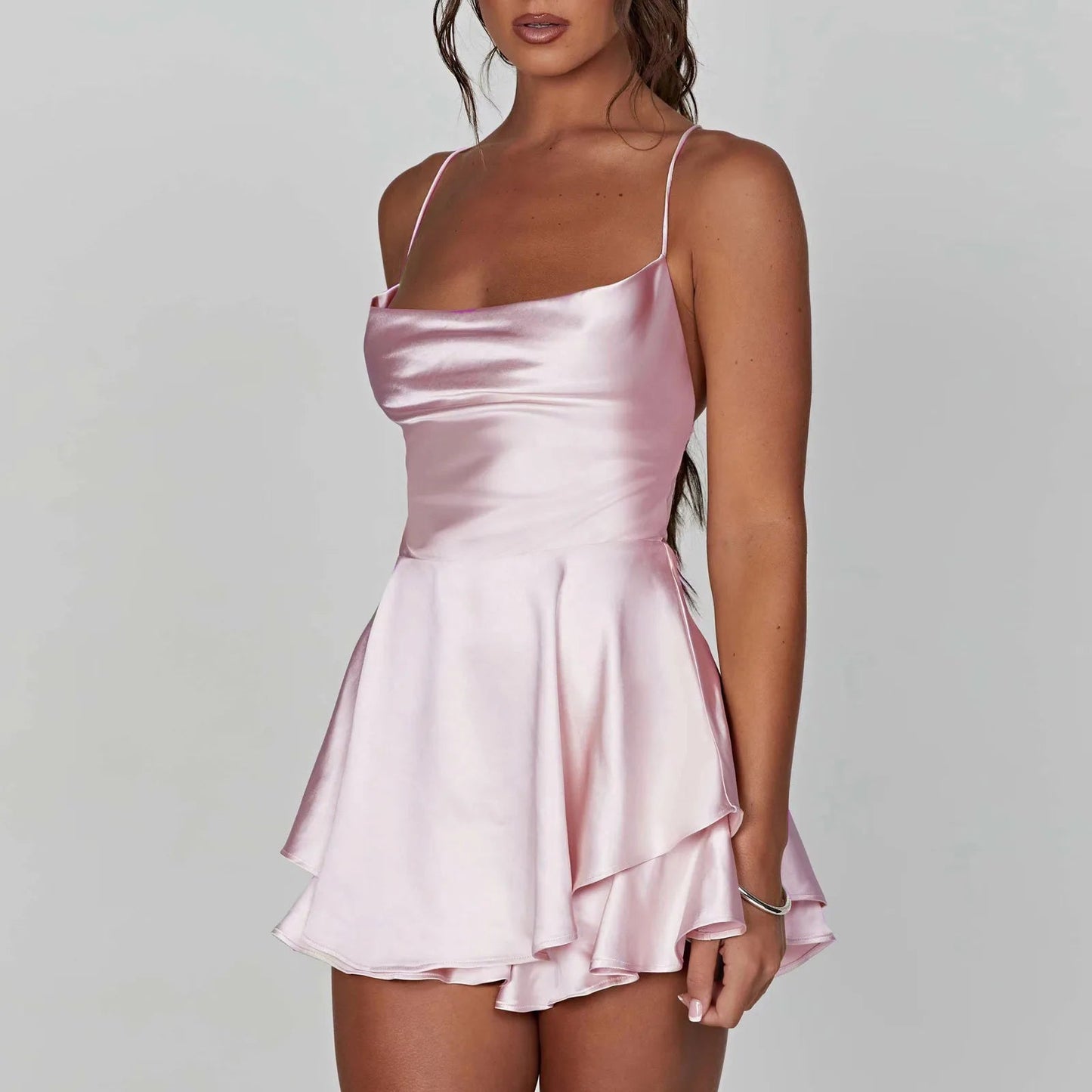 Satin Silk Women Dress ClothesLuxe
