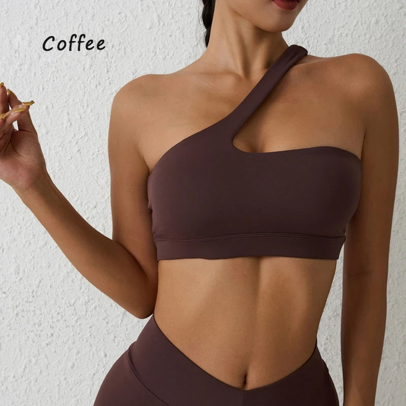 One-Shoulder Sports Bra ClothesLuxe