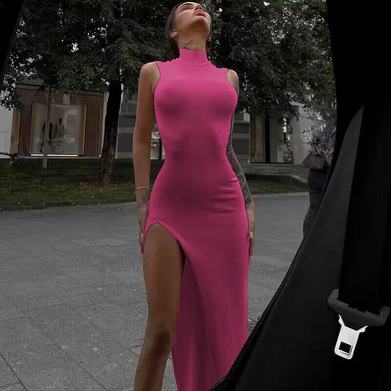 Sleeveless Slim Dress ClothesLuxe