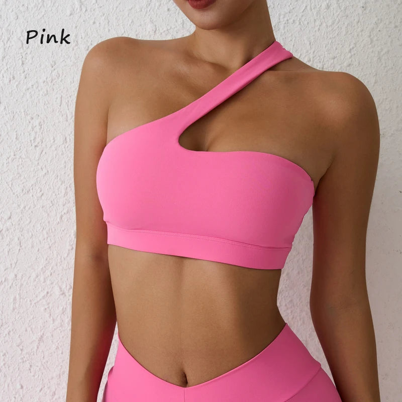 One-Shoulder Sports Bra ClothesLuxe