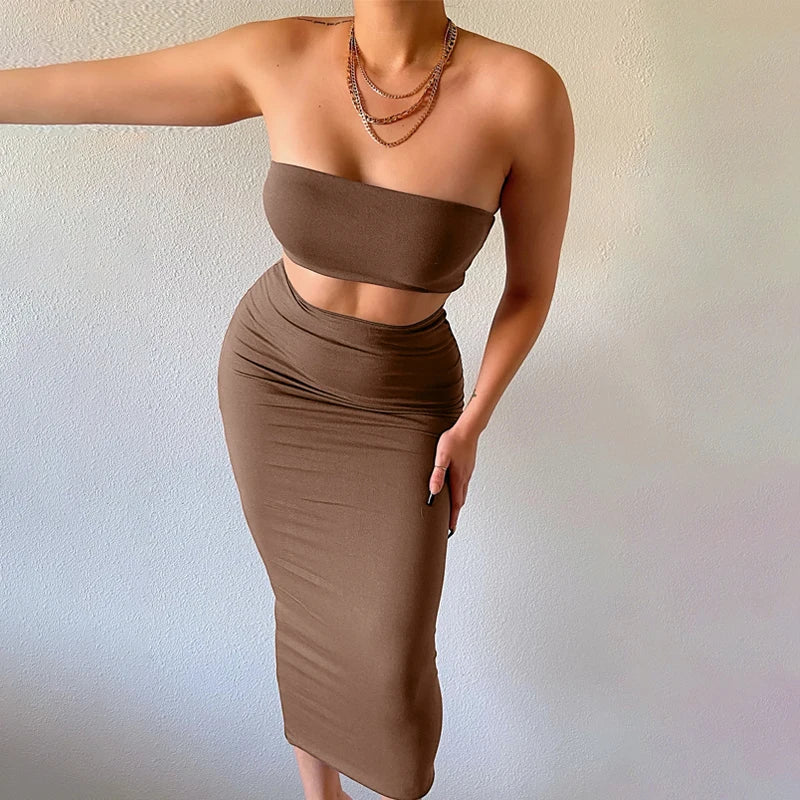 Hugcitar Elegant Women 2 Pcs Sets ClothesLuxe