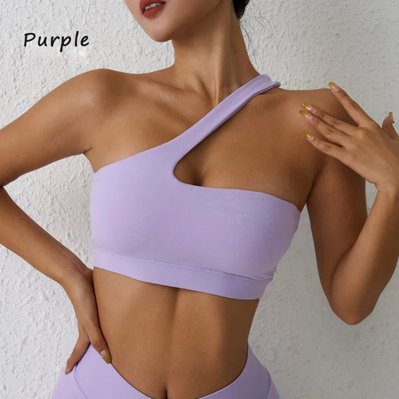 One-Shoulder Sports Bra ClothesLuxe