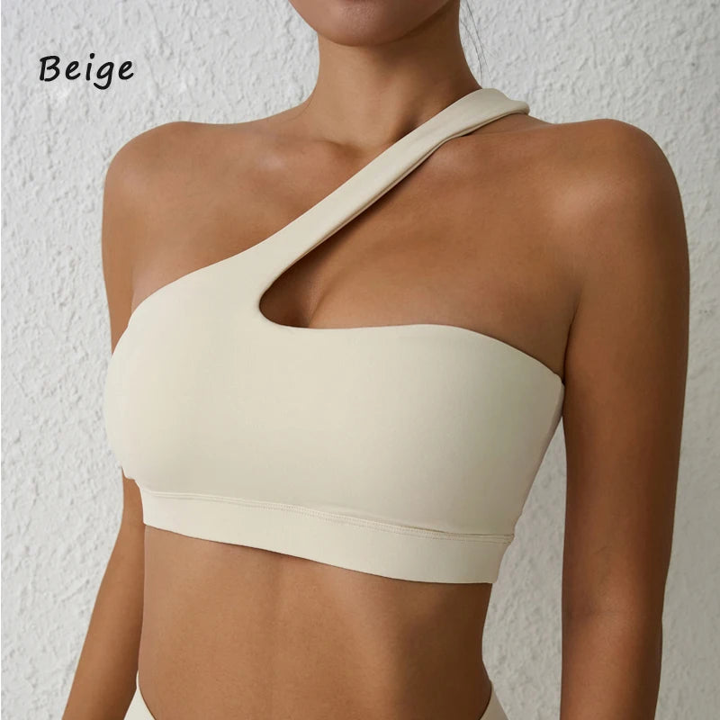 One-Shoulder Sports Bra ClothesLuxe